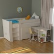 Compact Spacesaver Single Bed With Cupboard Doors